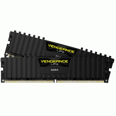رم کامپیوتر دوکاناله 32 گیگابایتی کورسیر ونجنس ال پی ایکس مدل CORSAIR VENGEANCE LPX 32G 3200 DDR4