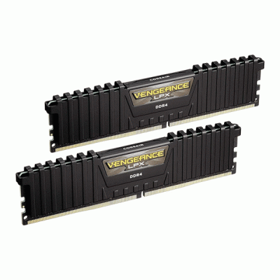 رم کامپیوتر دوکاناله 64 گیگابایتی کورسیر ونجنس ال پی ایکس مدل CORSAIR VENGEANCE LPX 64G 3200 DDR4