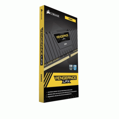رم کامپیوتر تک کاناله 16 گیگابایتی کورسیر ونجنس ال پی ایکس مدل CORSAIR VENGEANCE LPX 16G 3200 DDR4