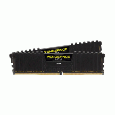 رم کامپیوتر دوکاناله 64 گیگابایتی کورسیر ونجنس ال پی ایکس مدل CORSAIR VENGEANCE LPX 64G 3200 DDR4