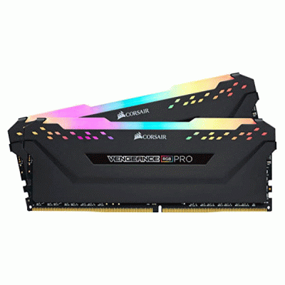 رم کامپیوتر دوکاناله 16 گیگابایتی کورسیر ونجنس آر جی بی پرو مدل CORSAIR VENGEANCE RGB PRO 16G 3600 DDR4