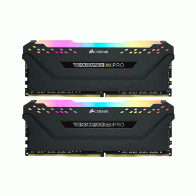 رم کامپیوتر دوکاناله 64 گیگابایتی کورسیر ونجنس آر جی بی پرو مدل CORSAIR VENGEANCE RGB PRO 64G 3600 DDR4