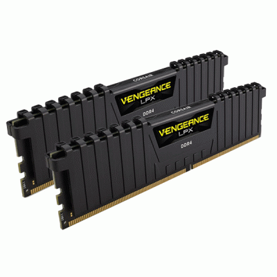 رم کامپیوتر دوکاناله 64 گیگابایتی کورسیر ونجنس ال پی ایکس مدل CORSAIR VENGEANCE LPX 64G 3600 DDR4
