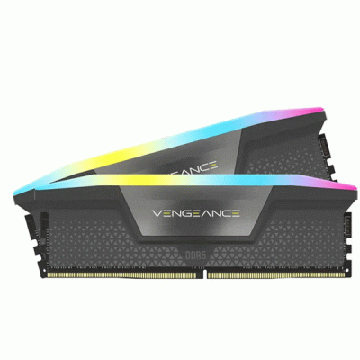 رم کامپیوتر دو کاناله 32 گیگابایتی کورسیر ونجنس آر جی بی مدل CORSAIR VENGENCE RGB 32G 5200 DDR5