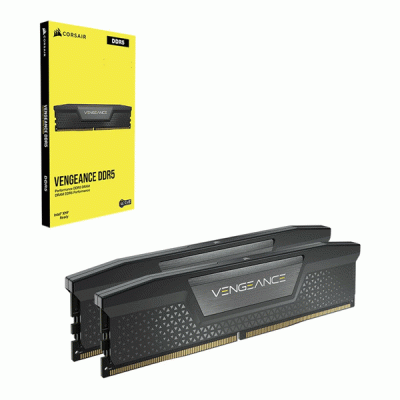 رم کامپیوتر دوکاناله 32 گیگابایتی کورسیر ونجنس آر جی بی مدل CORSAIR VENGEANCE RGB 32G 6200 DDR5