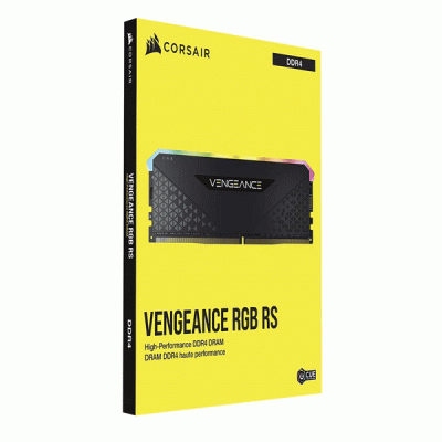 رم کامپیوتر تک کاناله 16 گیگابایتی کورسیر ونجنس آر جی بی آر اس مدل CORSAIR VENGEANCE RGB RS 16G 3200 DDR4