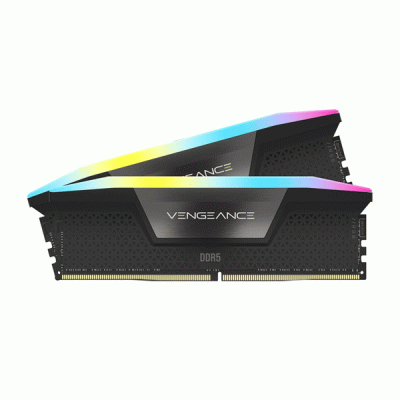 رم کامپیوتر دو کاناله 32 گیگابایتی کورسیر ونجنس آر جی  بی مدل CORSAIR VENGANCE RGB 32G 5600 DDR5