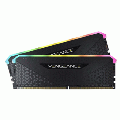 رم کامپیوتر دوکاناله 16 گیگابایتی کورسیر ونجنس آر جی بی پرو آر اس مدل CORSAIR VENGEANCE RGB PRO RS 16G 3200 DDR4