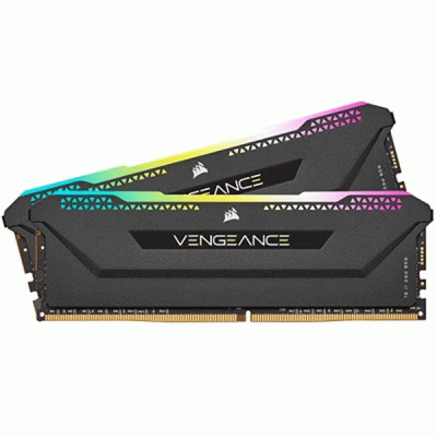 رم کامپیوتر دوکاناله 16 گیگابایتی کورسیر ونجنس آرجی بی پرو مدل CORSAIR VENGANCE RGB PRO 16G 3200 DDR4