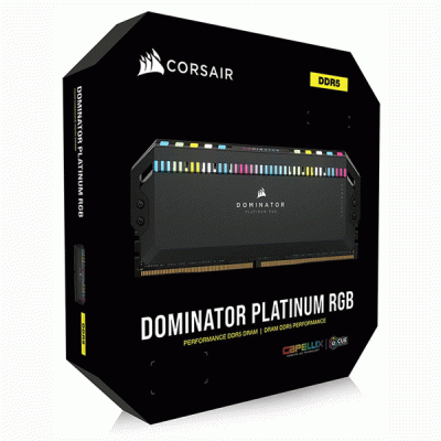 رم کامپیوتر دوکاناله 32 گیگابایتی کورسیر دومینیتور پلاتینیوم آر جی بی مدل CORSAIR DOMINATOR PLATINUM RGB 32G 5600 DDR5