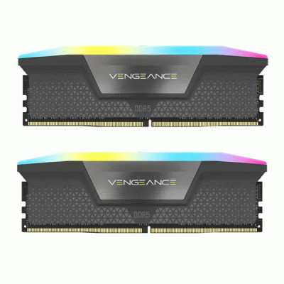 رم کامپیوتر دو کاناله 32 گیگابایتی کورسیر ونجنس آر جی بی مدل CORSAIR VENGENCE RGB 32G 5200 DDR5