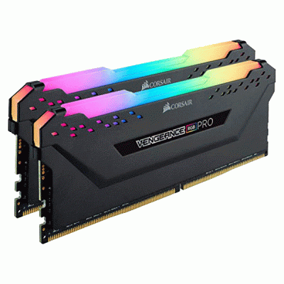 رم کامپیوتر دوکاناله 16 گیگابایتی کورسیر ونجنس آر جی بی پرو مدل CORSAIR VENGEANCE RGB PRO 16G 3600 DDR4