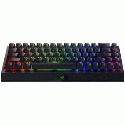کیبورد بی سیم گیمینگ ریزر مدل RAZER BLACKWIDOW V3 MINI HYPERSPEED GREEN SWITCHES
