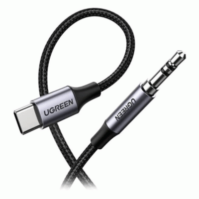 تبدیل TYPE C به جک 3.5 میلیمتر TRS یوگرین مدل UGREEN AV143 30633 به طول 1 متر