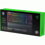 کیبورد گیمینگ ریزر مدل RAZER HUNTSMAN V2 TENKEYLESS-(PURPLE) CLICKY OPTICAL SWITCH
