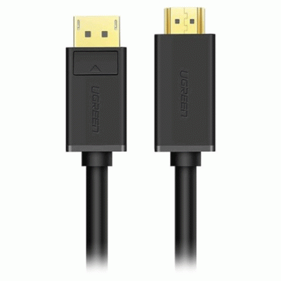 کابل DISPLAYPORT به HDMI با رزولوشن 1080P یوگرین مدل UGREEN DP101 به طول 5 متر