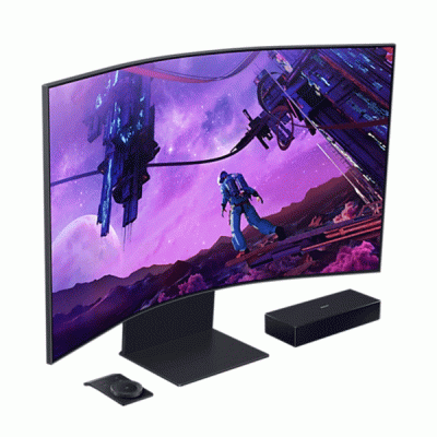 مانیتور گیمینگ منحنی سامسونگ مدل SAMSUNG ODYSSEY ARK LS55BG970 NMXUE سایز 55 اینچ