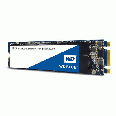 حافظه SSD اینترنال وسترن دیجیتال آبی مدل WESTERN DIGITAL BLUE WDS100T2BOB با ظرفیت 1 ترابایت