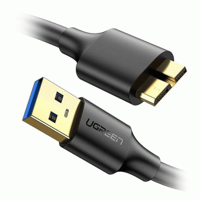 کابل MICRO USB 3.0 (هارد) یوگرین مدل UGREEN US130 به طول 0.5 متر