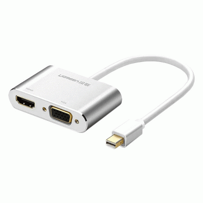 تبدیل MINI DISPLAYPORT به HDMI و VGA یوگرین مدل UGREEN MD115 20421