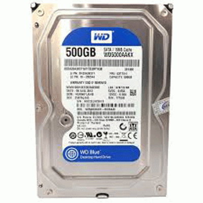 هارد دیسک اینترنال وسترن دیجیتال مدل WESTERN DIGITAL WD BLUE WD5000AAKX با ظرفیت 500 گیگابایت