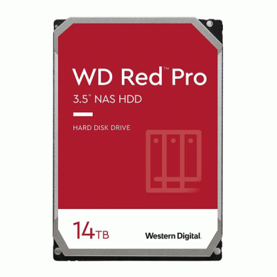 هارد دیسک اینترنال وسترن دیجیتال مدل WESTERN DIGITAL RED PRO با ظرفیت 14 ترابایت