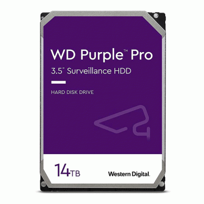 هارد دیسک اینترنال وسترن دیجیتال مدل WESTERN DIGITAL PURPLE PRO با ظرفیت 14 ترابایت