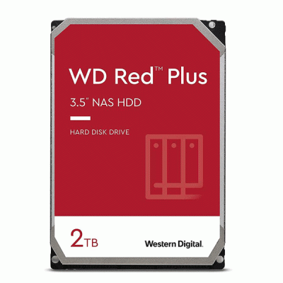 هارد دیسک اینترنال وسترن دیجیتال مدل WESTERN DIGITAL RED PLUS با ظرفیت 2 ترابایت