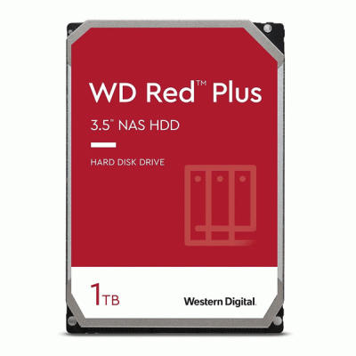 هارد دیسک اینترنال وسترن دیجیتال مدل WESTERN DIGITAL RED PLUS با ظرفیت 1 ترابایت