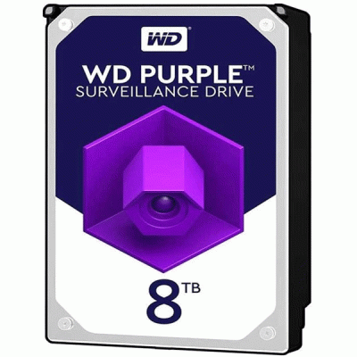 هارد دیسک اینترنال وسترن دیجیتال مدل WESTERN DIGITAL PURPLE WD84PURZ با ظرفیت 8 ترابایت