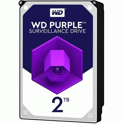 هارد دیسک اینترنال وسترن دیجیتال مدل WESTERN DIGITAL PURPLE WD20PURZ با ظرفیت 2 ترابایت