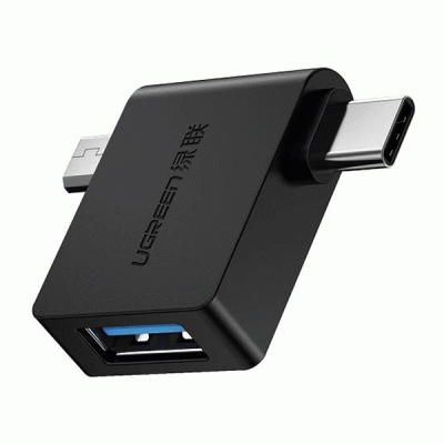 تبدیل TYPE C - OTG و MICRO USB به USB 3.0 یوگرین مدل UGREEN 30453