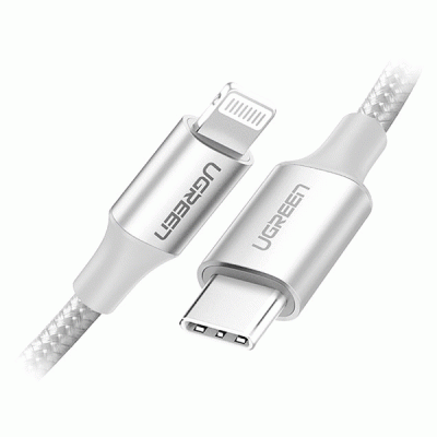 کابل تبدیل USB-C به لایتینگ یوگرین مدل UGREEN US304 به طول 2 متر