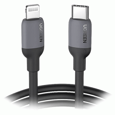 کابل TYPE C به IPHONE LIGHTNING یوگرین مدل UGREEN US387 به طول 1 متر