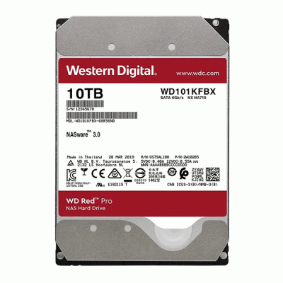 هارد دیسک اینترنال وسترن دیجیتال مدل WESTERN DIGITAL RED PRO با ظرفیت 10 ترابایت