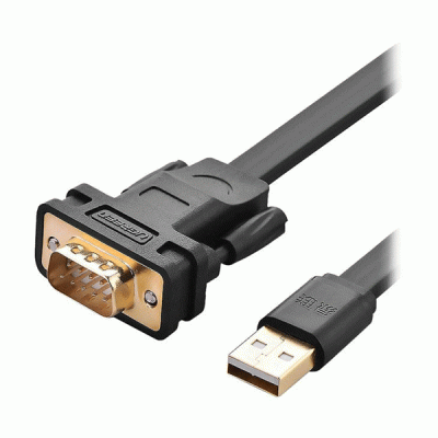 کابل تبدیل USB 2.0 به سریال RS232 تخت یوگرین مدل UGREEN CR107 20218 به طول 2 متر