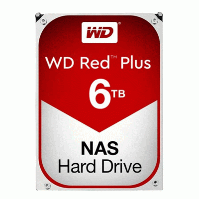 هارد دیسک اینترنال وسترن دیجیتال مدل WESTERN DIGITAL RED PLUS با ظرفیت 6 ترابایت