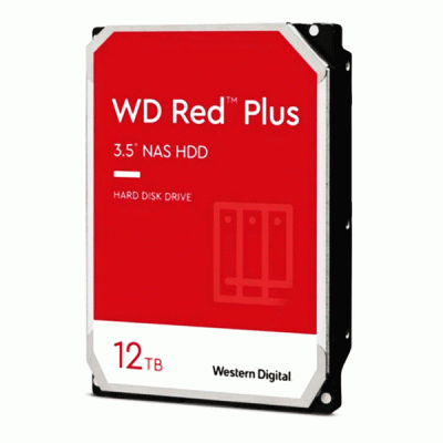 هارد دیسک اینترنال وسترن دیجیتال مدل WESTERN DIGITAL RED PLUS با ظرفیت 12 ترابایت