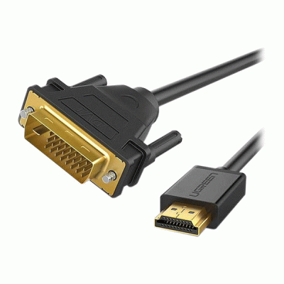 کابل HDMI به DVI-D 1+24 (دوطرفه) یوگرین مدل UGREEN HD106 11150 به طول 1.5 متر