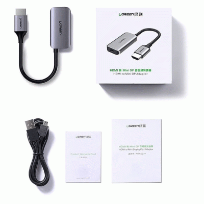 تبدیل HDMI به MINI DISPLAYPORT یوگرین مدل UGREEN CM239 60352