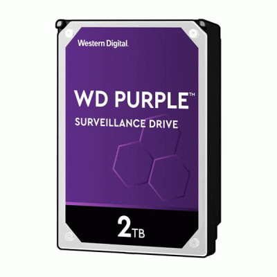 هارد دیسک اینترنال وسترن دیجیتال مدل WESTERN DIGITAL PURPLE WD20PURZ با ظرفیت 2 ترابایت