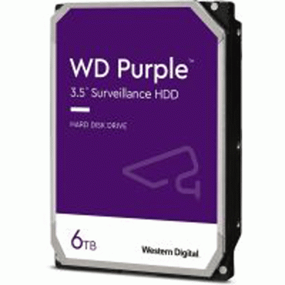 هارد دیسک اینترنال وسترن دیجیتال مدل WESTERN DIGITAL PURPLE WD62PURZ با ظرفیت 6 ترابایت