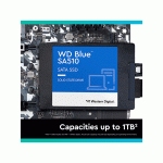 حافظه SSD اینترنال وسترن دیجیتال مدل WESTERN DIGITAL BLUE SA510 با ظرفیت 1 ترابایت