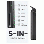 پایه نگهدارنده لپ تاپ به همراه هاب و تبدیل یوگرین مدل UGREEN CM359 80551