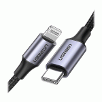 کابل تبدیل USB-C به لایتینگ یوگرین مدل UGREEN US304 به طول 2 متر
