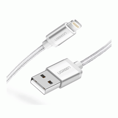 کابل شارژ تبدیل USB به لایتینگ یوگرین مدل UGREEN US199 به طول 2 متر