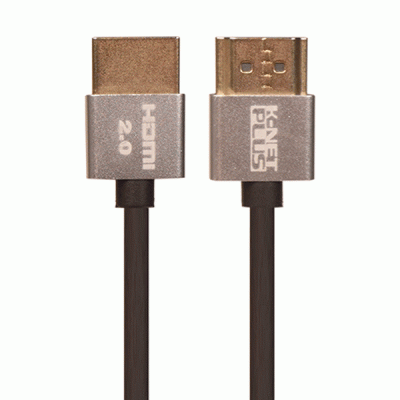 کابل HDMI 2.0 SLIM کی نت پلاس مدل KNET PLUS KP-CH20S18 به طول 1.8 متر