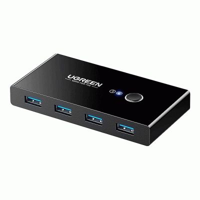 هاب سوئیچ 2 در 4 پورت USB 3.0 دستی یوگرین مدل UGREEN US216 30768