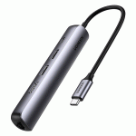 هاب 5 پورت TYPE C به USB 3.0 با پورت HDMI و LAN با قابلیت PD یوگرین مدل CM418 10919