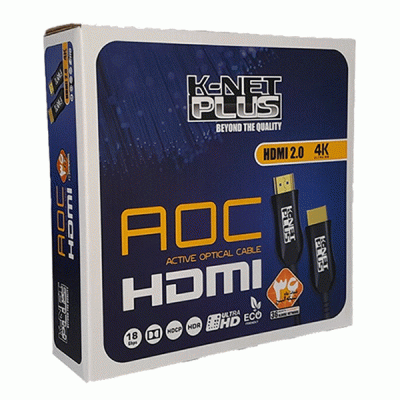 کابل فیبر نوری HDMI کی نت پلاس مدل KNET PLUS KP-CHAOC2000 طول 200 متر
